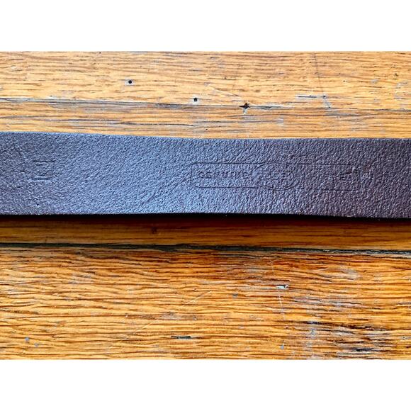 FOSSIL Brown Leather Belt w/Distressed Buckle Womens sz L - Picture 5 of 8